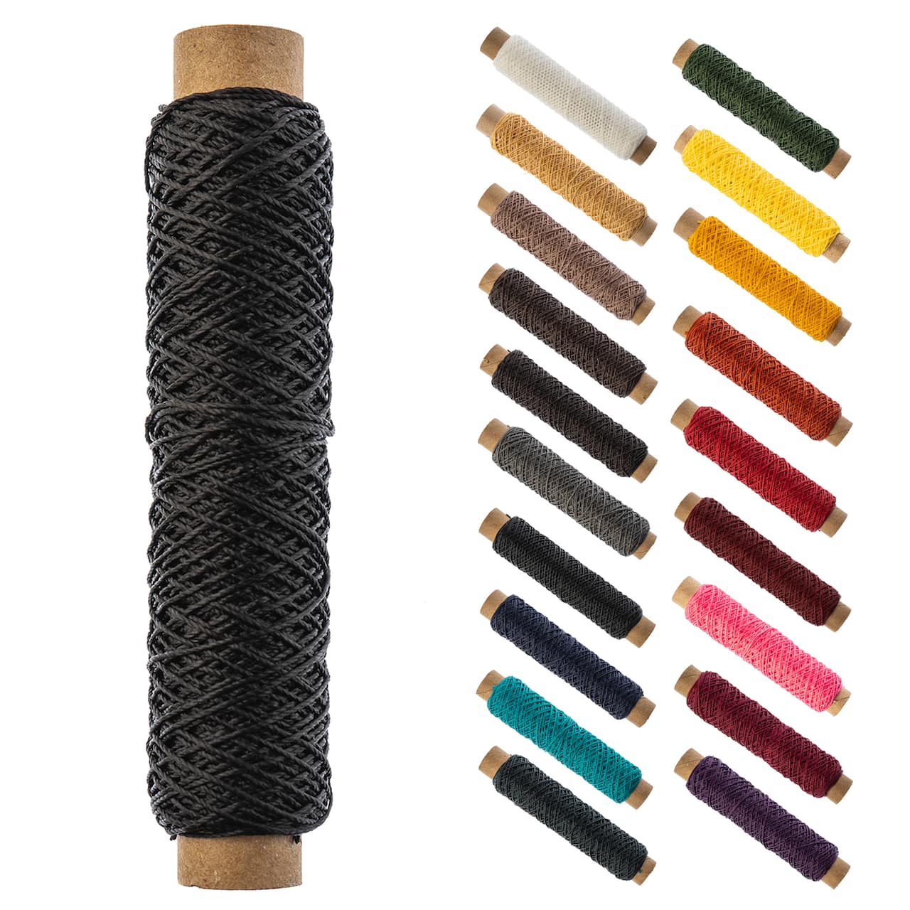 Gudebrod 0.018" 3 Ply Waxed Thread Bobbin, 75ft.
